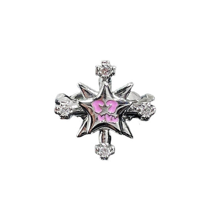 Retro Cross Punk Open Adjustable Ring