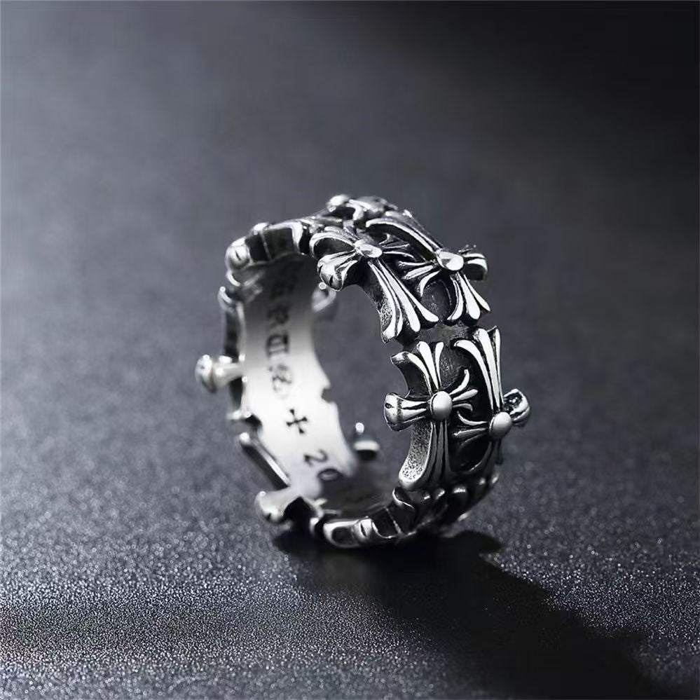 Retro Cross Ring