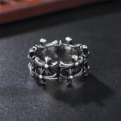 Retro Cross Ring