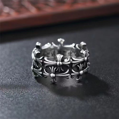 Retro Cross Ring