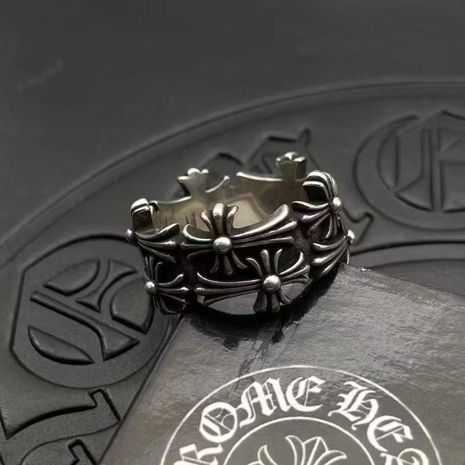 Retro Cross Ring