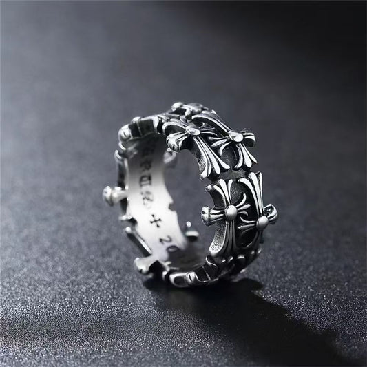 Retro Cross Ring
