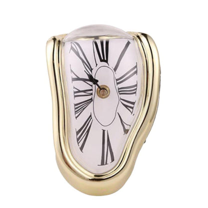 Retro Dali melted and twisted hanging clock