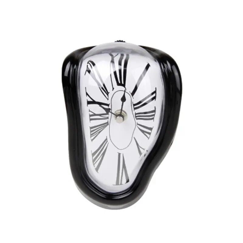 Retro Dali melted and twisted hanging clock