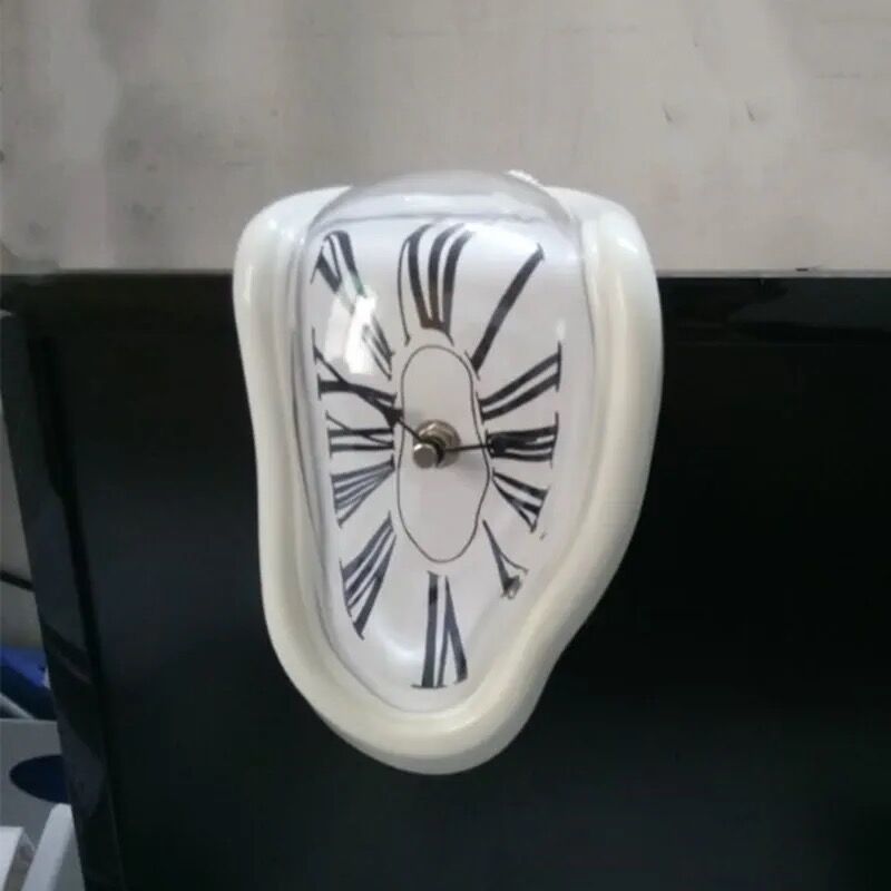 Retro Dali melted and twisted hanging clock