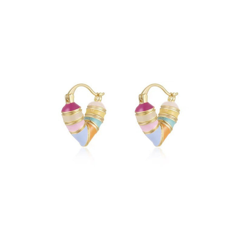 Retro design sense earrings