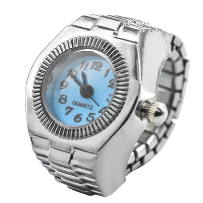 Retro Diamond Quartz Finger Watch