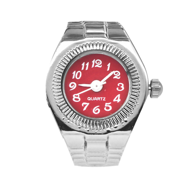 Retro Diamond Quartz Finger Watch