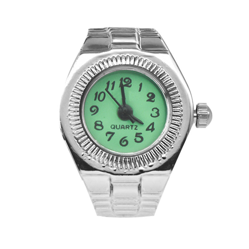 Retro Diamond Quartz Finger Watch