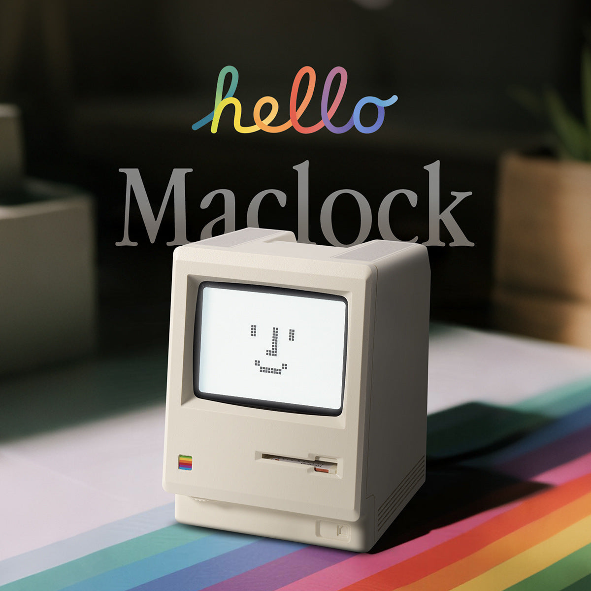 Retro Digital Alarm Clock with Temperature Display