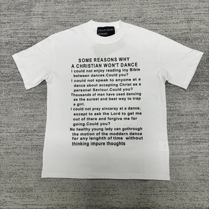 Retro Distressed Cotton T-shirt with Artistic Prints