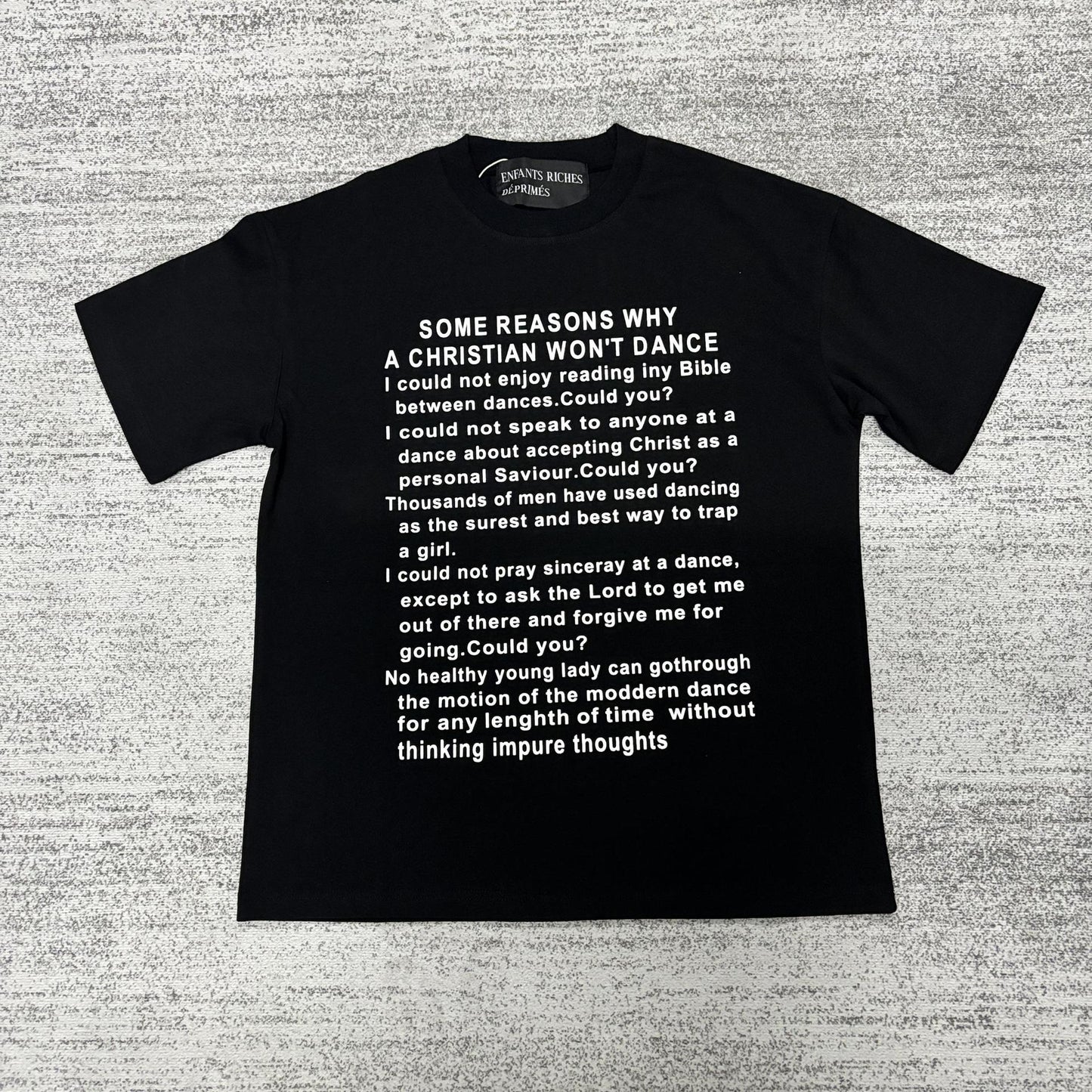 Retro Distressed Cotton T-shirt with Artistic Prints
