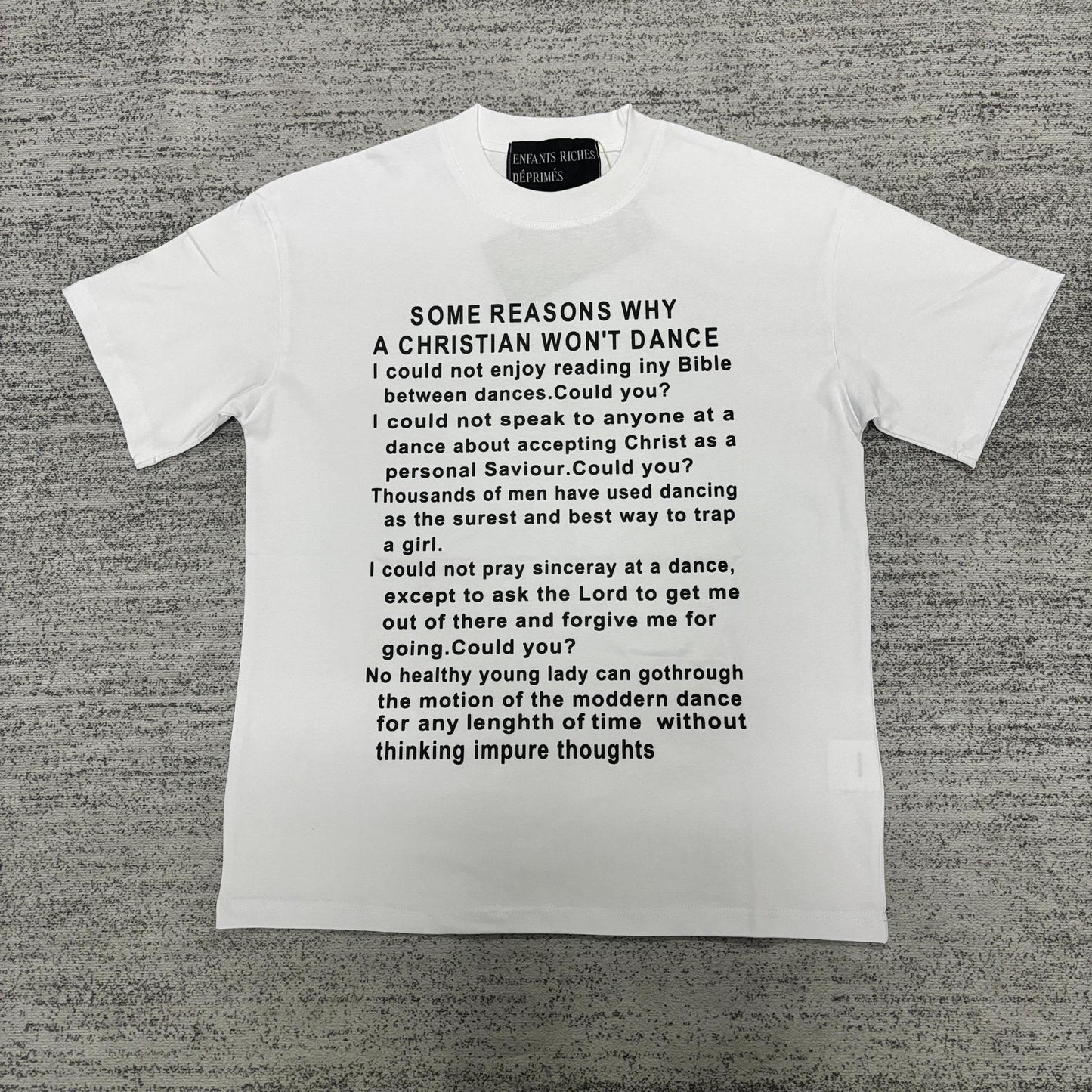 Retro Distressed Cotton T-shirt with Artistic Prints