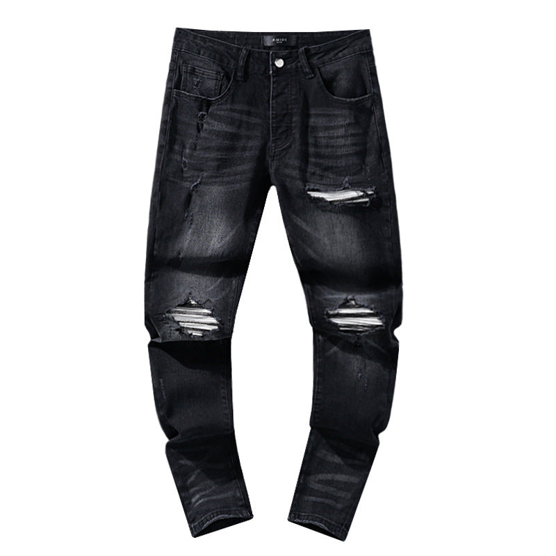 Retro distressed pants