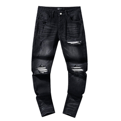 Retro distressed pants