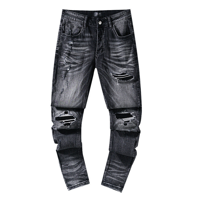 Retro distressed pants