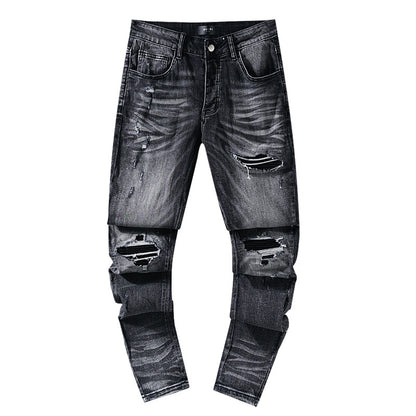 Retro distressed pants