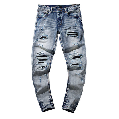 Retro distressed pants