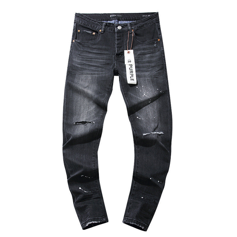 Retro distressed pants