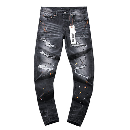 Retro distressed pants