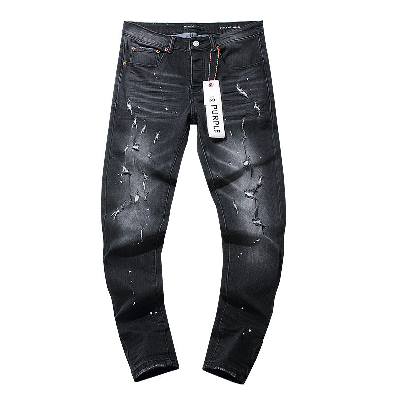 Retro distressed pants