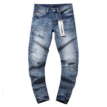 Retro distressed pants