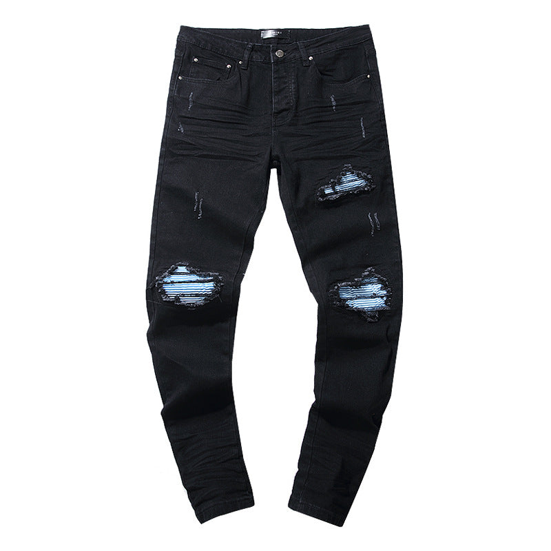 Retro distressed pants