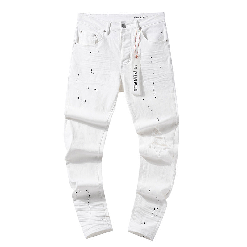 Retro distressed pants