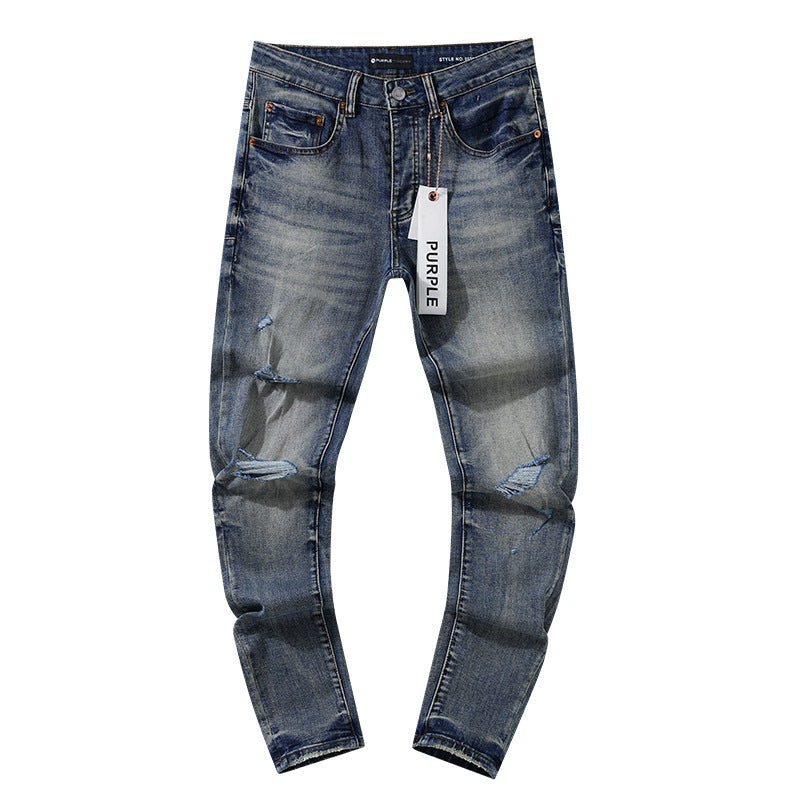 Retro distressed pants