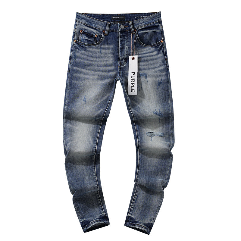 Retro distressed pants