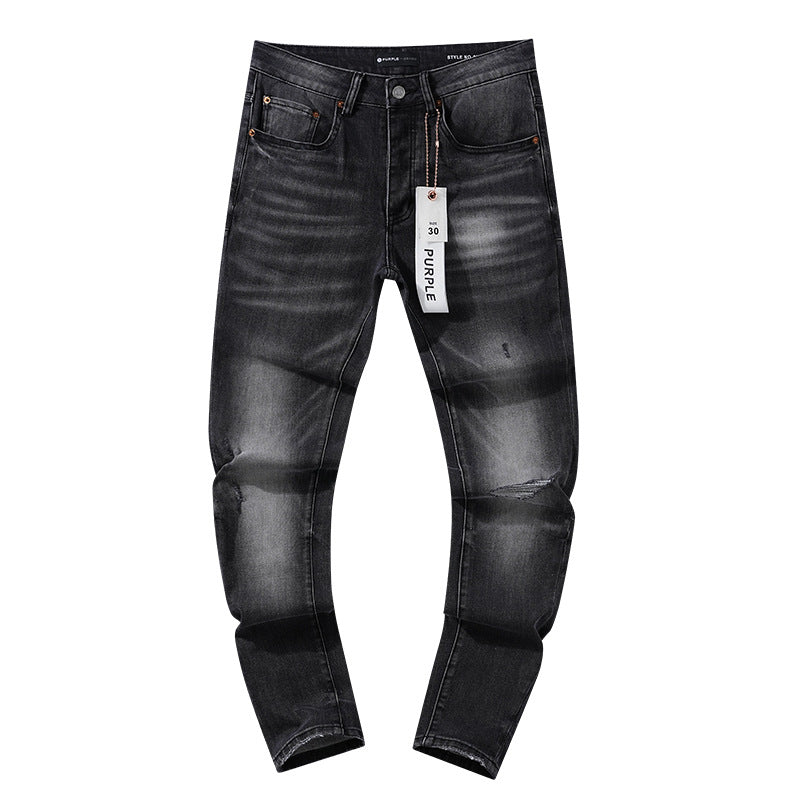 Retro distressed pants