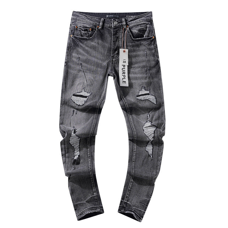 Retro distressed pants