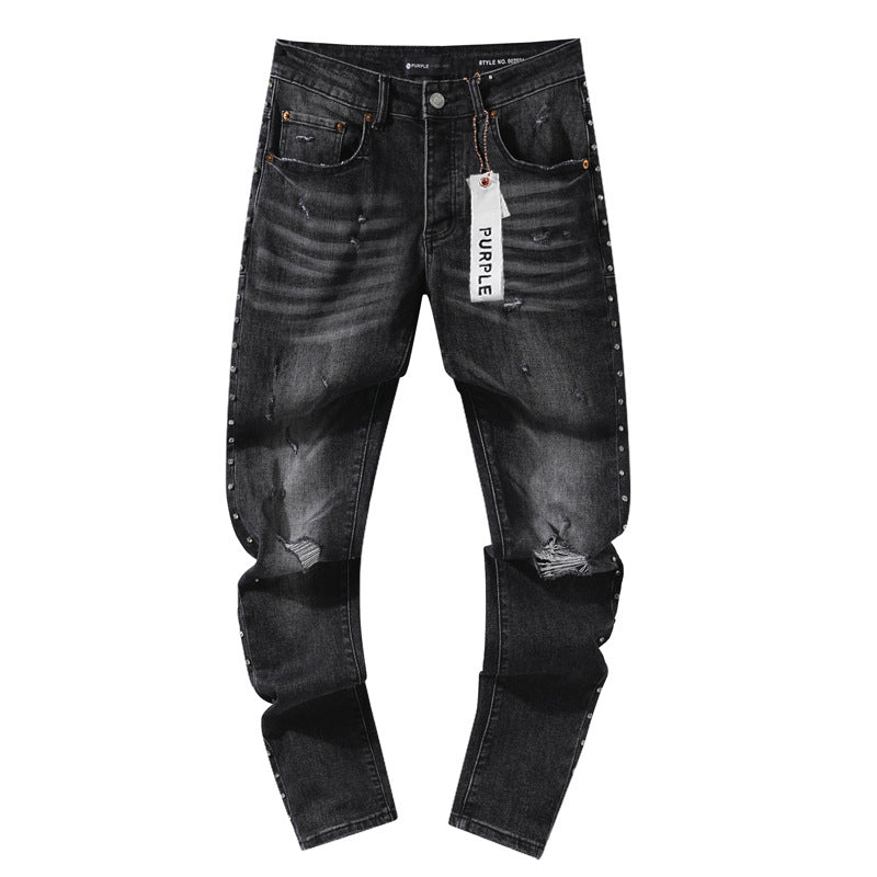 Retro distressed pants