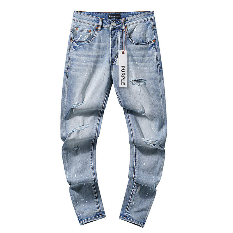Retro distressed pants