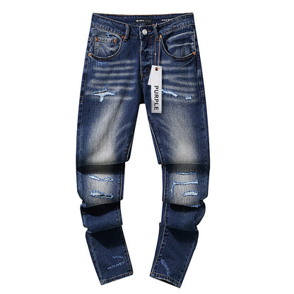 Retro distressed pants