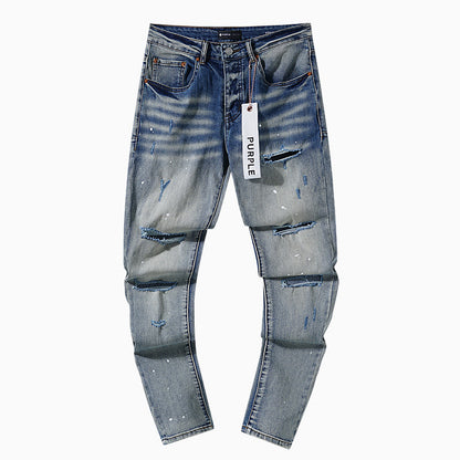Retro distressed pants