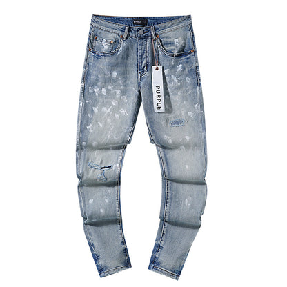 Retro distressed pants