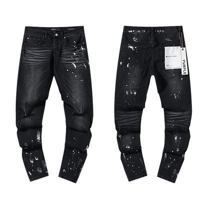 Retro distressed pants