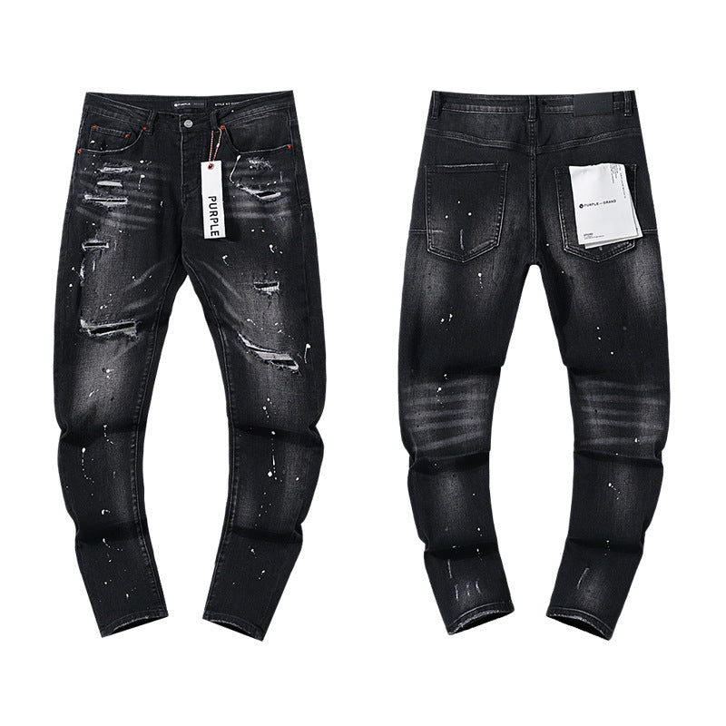 Retro distressed pants