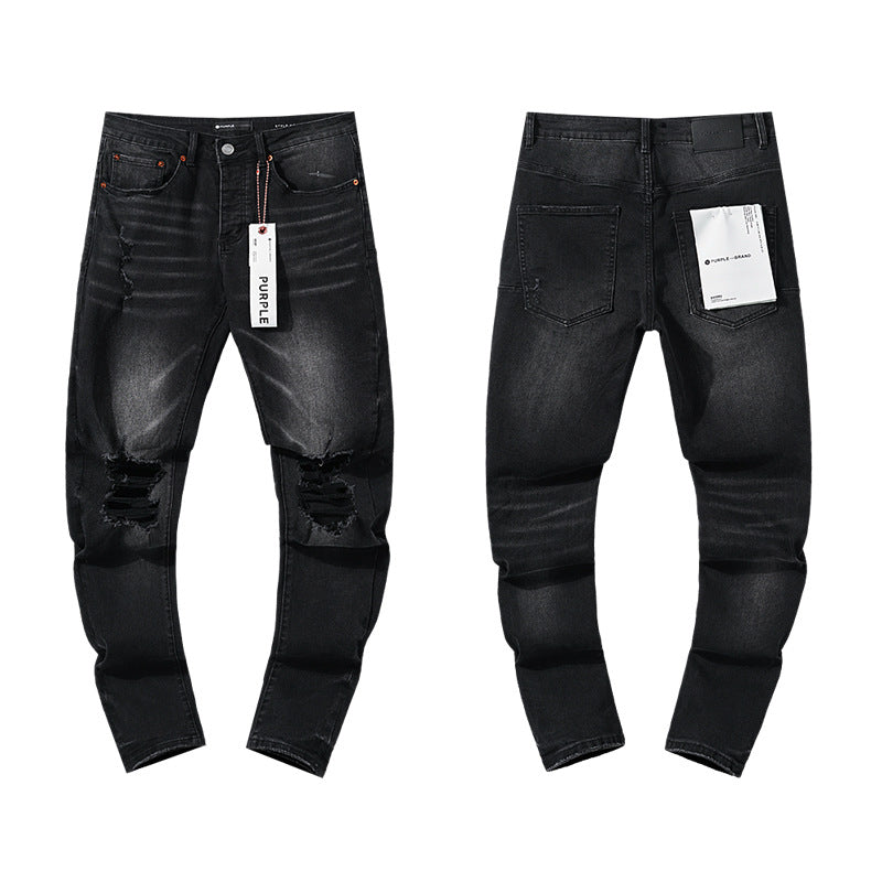 Retro distressed pants