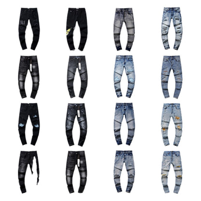 Retro distressed pants