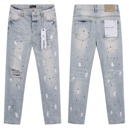 Retro distressed pants