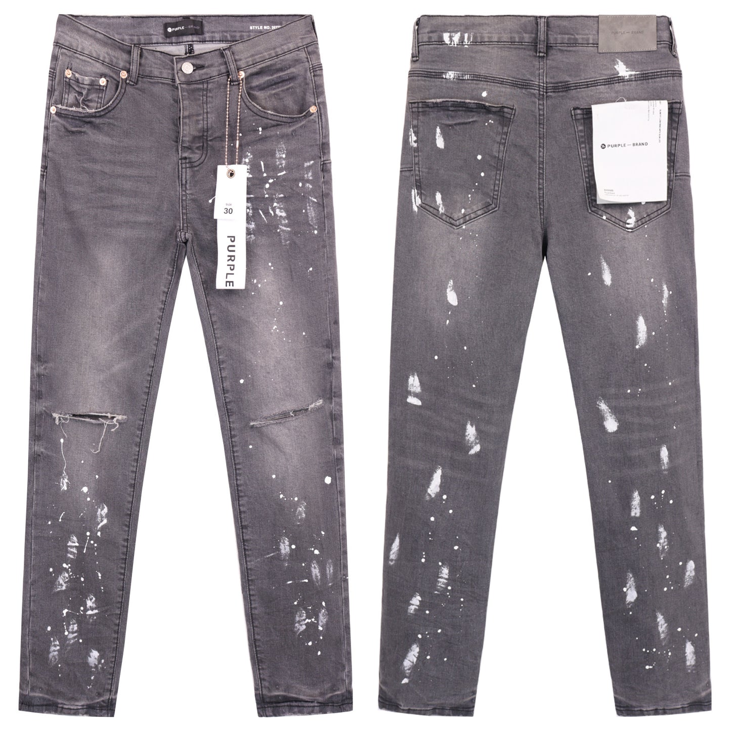 Retro distressed pants