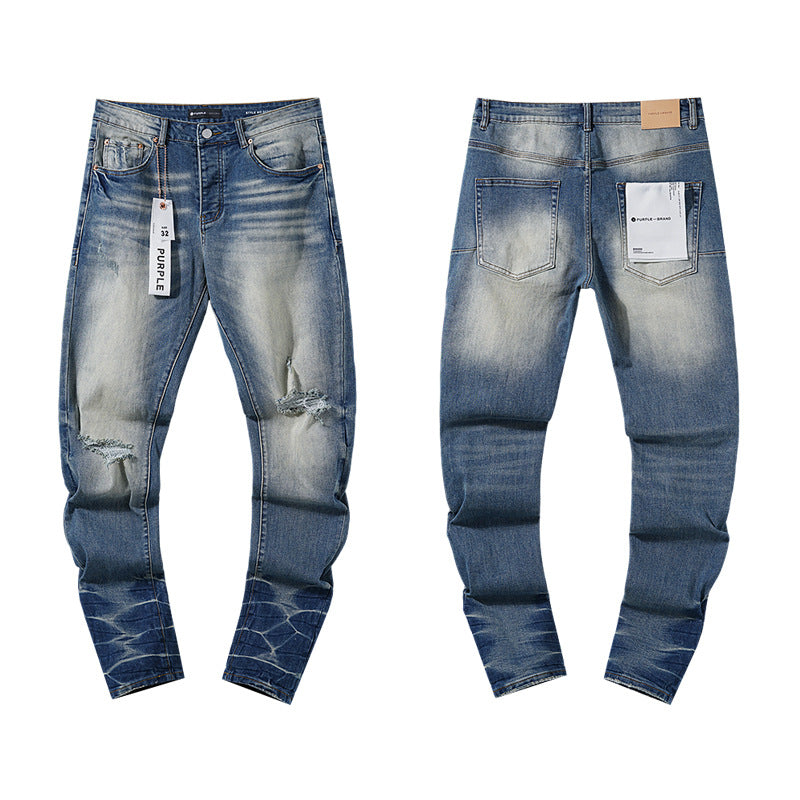 Retro distressed pants