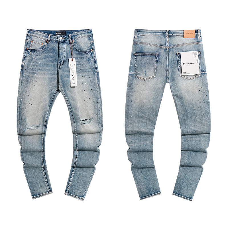 Retro distressed pants