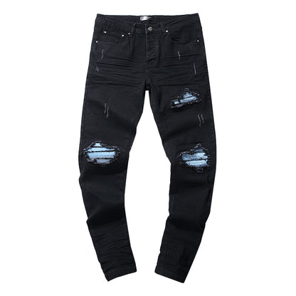 Retro distressed pants