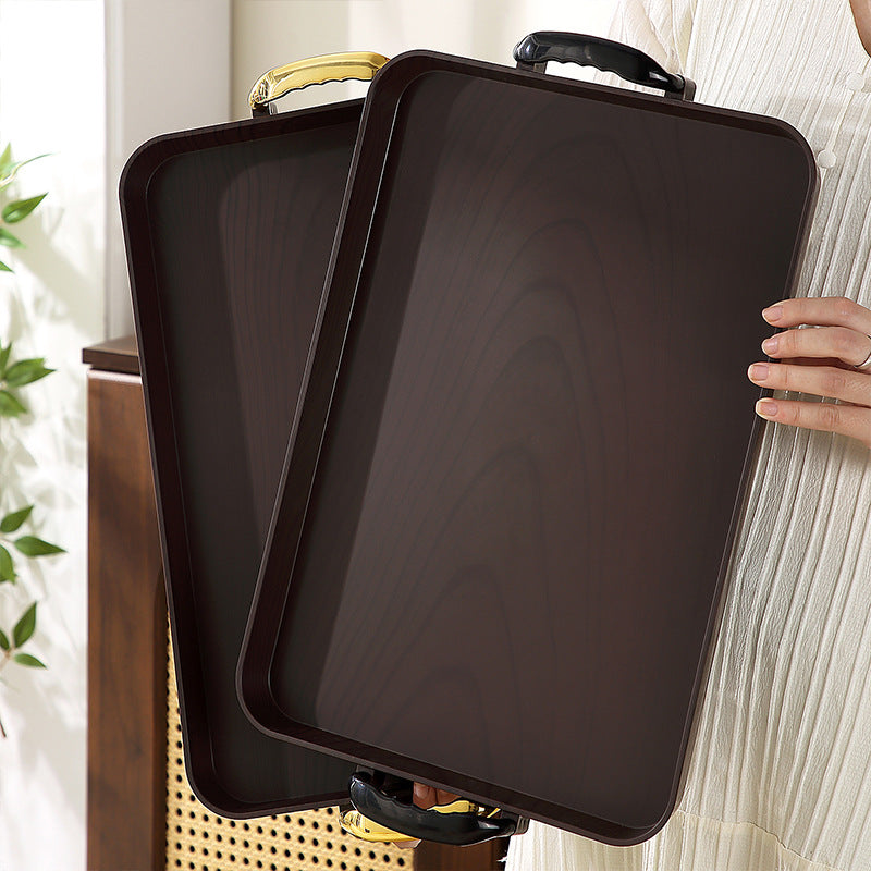Retro Double Ear Serving Tray with Dust Cover