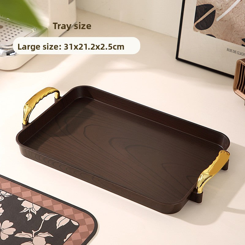 Retro Double Ear Serving Tray with Dust Cover