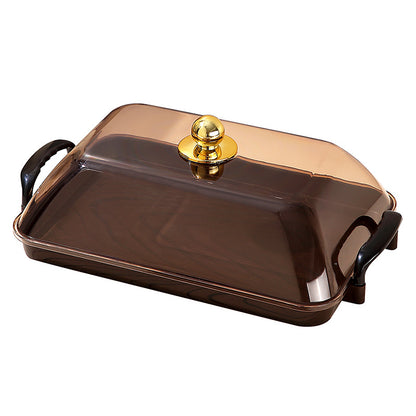 Retro Double Ear Serving Tray with Dust Cover