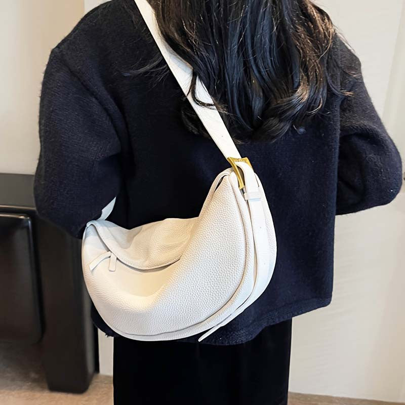 Retro Dumpling Shoulder Bag Genuine Leather